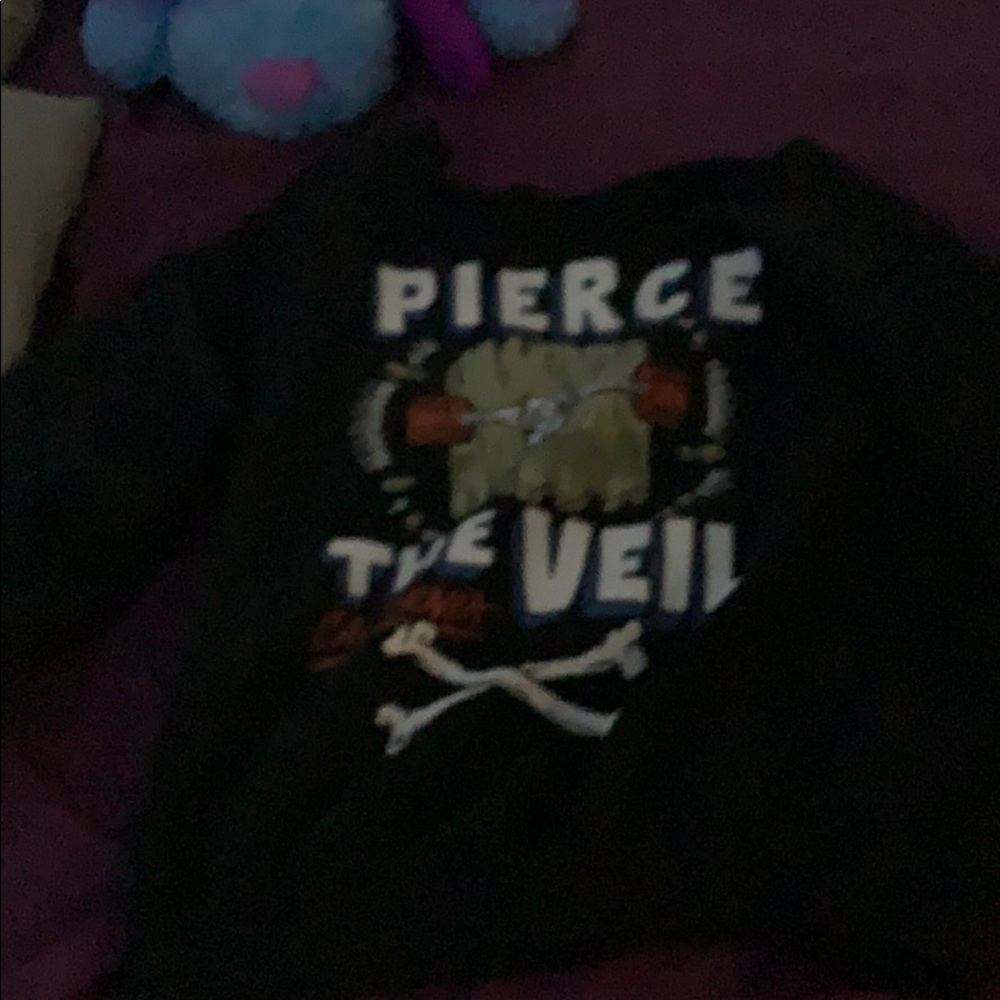 Distressed sweatshirt